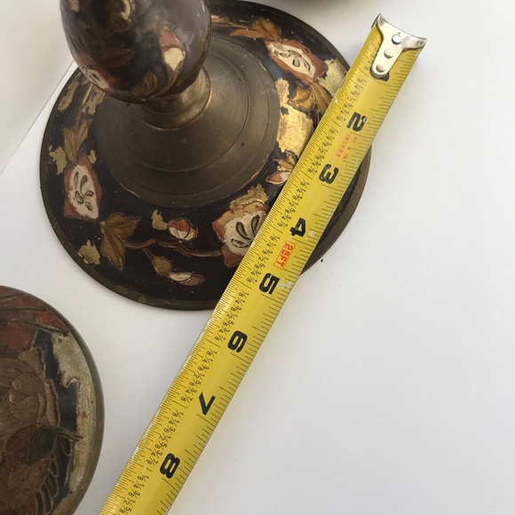 Vintage Solid Brass Candle Holders. - Picture 7 of 13